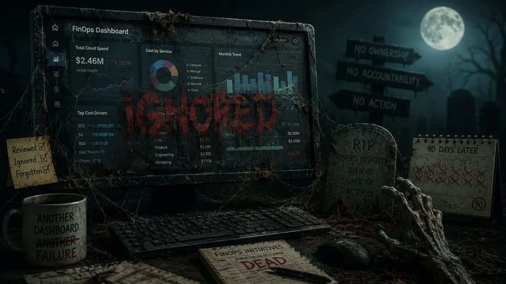 FinOps dashboards losing impact when insight is not connected to action
